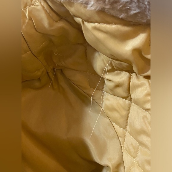 Vintage Tan Size 16 Faux Fur Jacket - Picture 8 of 12